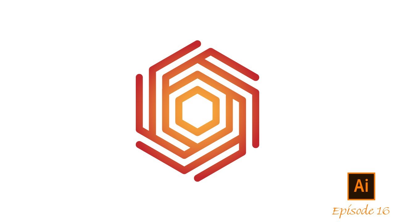 Cara Membuat Abstrak Logo, Heksagonal Simbol