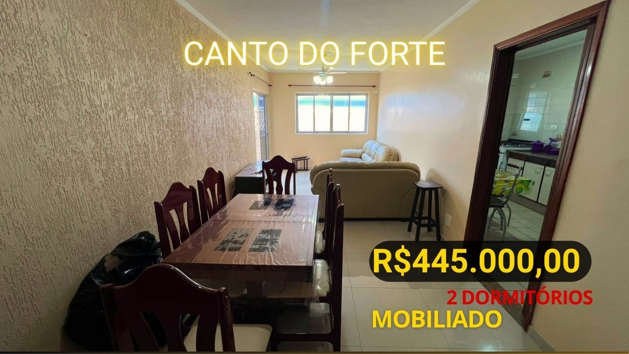 #188 APARTAMENTO NO CANTO DO FORTE, 2 DORMITORIOS, VISTA LIVRE