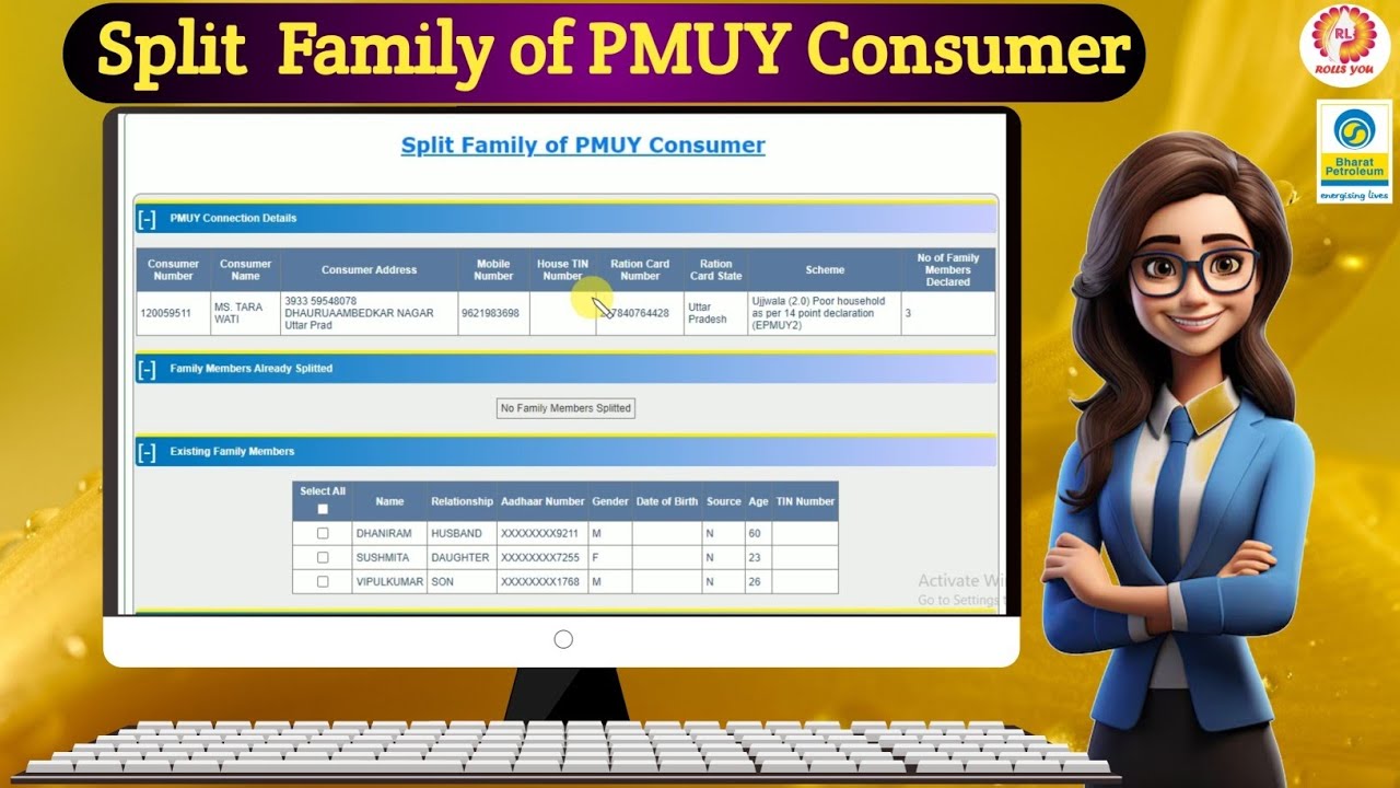 Split Family of PMUY Consumer | Ujjwala gas connection me se name kaise Kate
