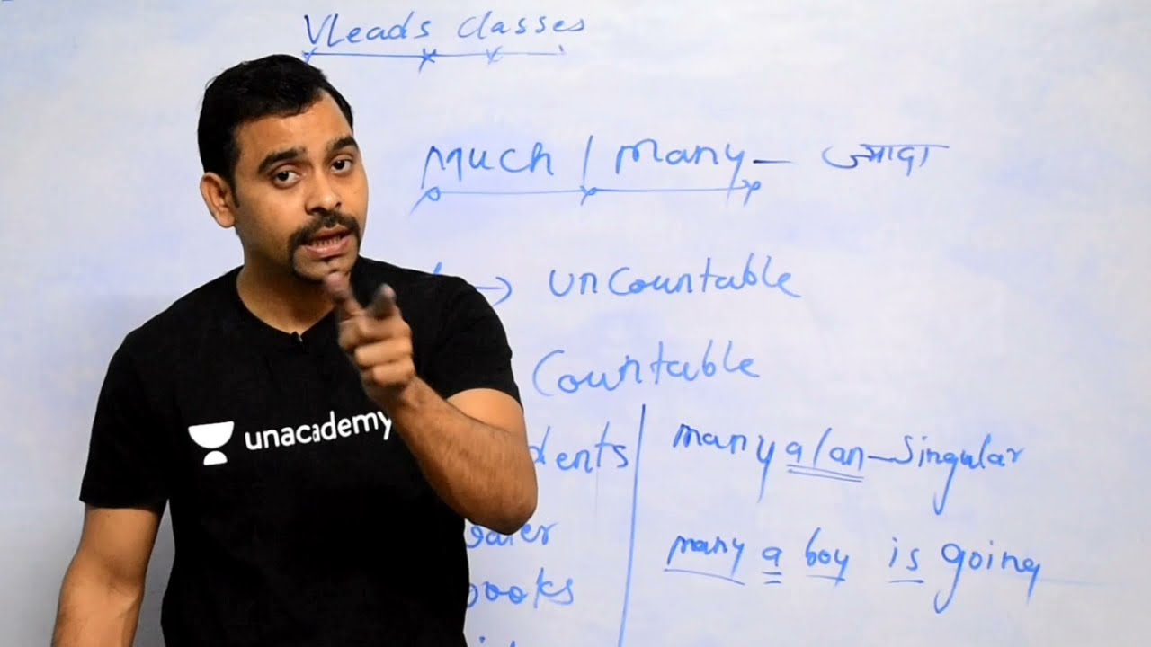 Determiners || Many || Much का प्रयोग || Yashpal sir|| Vleads Class-10th