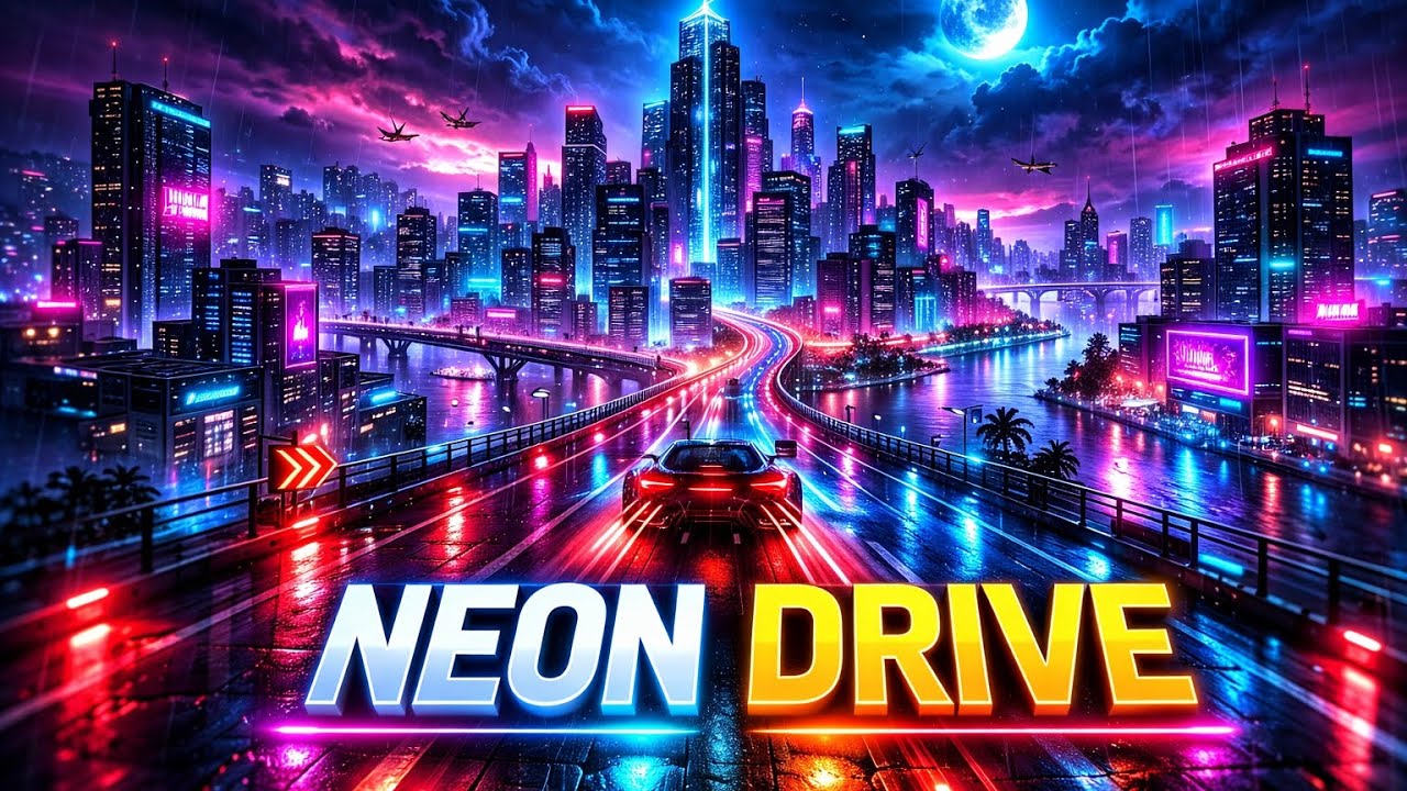 Night Drive – Cyberpunk City Music (30 Minutes)