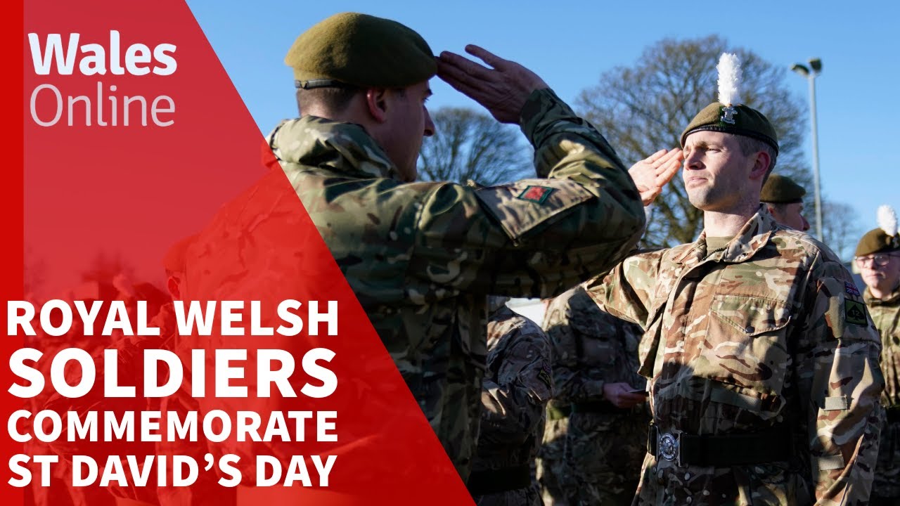 Royal Welsh fusiliers commemorate St David's day