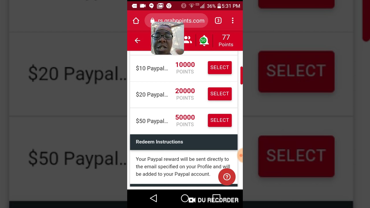 How To Redeem Your PayPal Rewards On GrabPoints! !