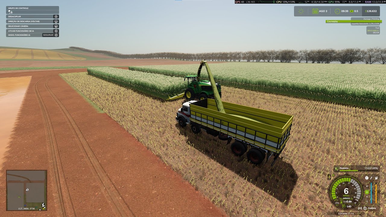 Farming Simulador 25   5# nova fazenda . g29. e rastreamentro de visao