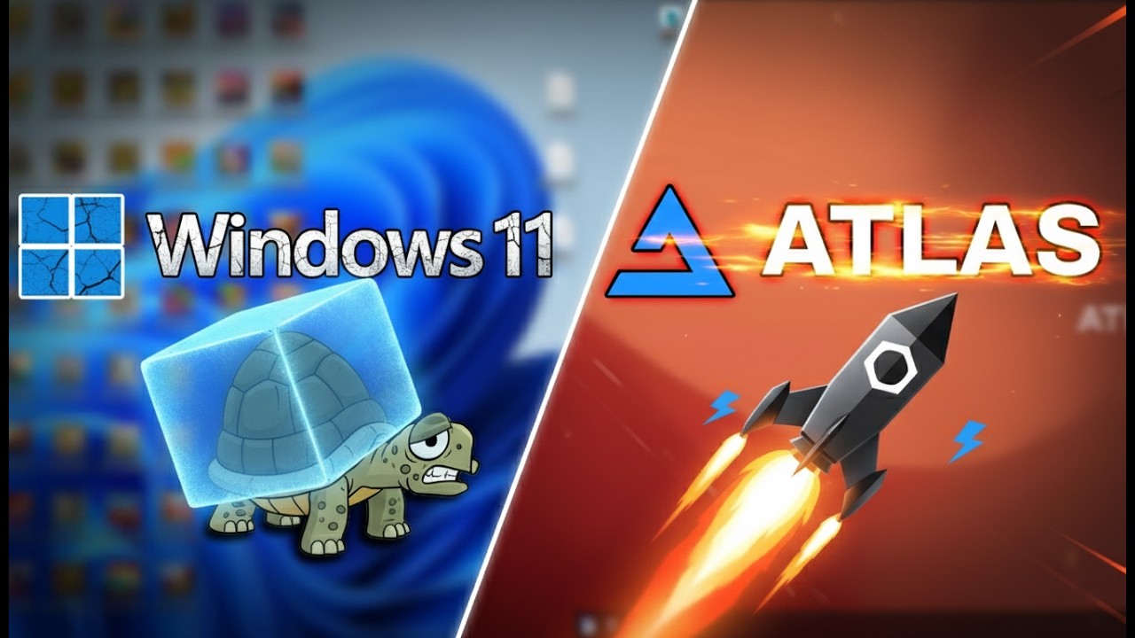 افضل ويندوز جربته بحياتي؟ Atlas OS