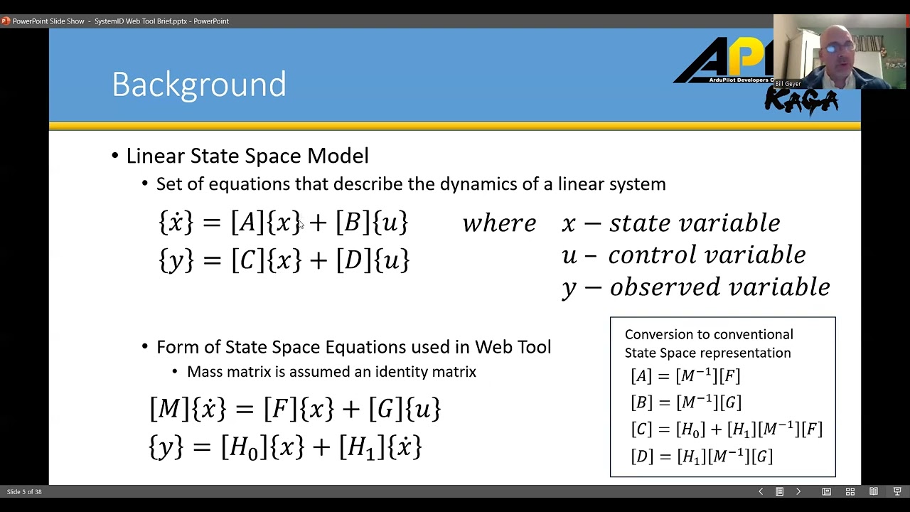 Bill Geyer : System ID Ardupilot Conference 2024