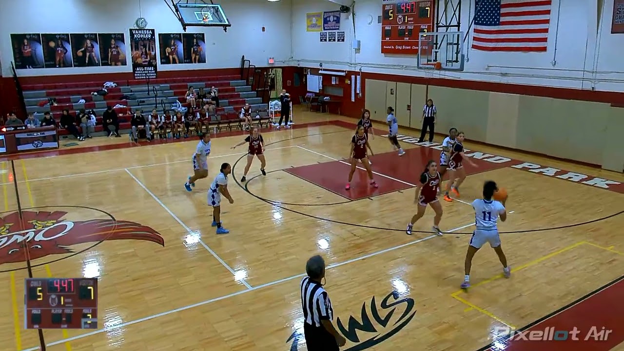 L- Highland Park Girls varsity vs Collage achieve central 1/31/26