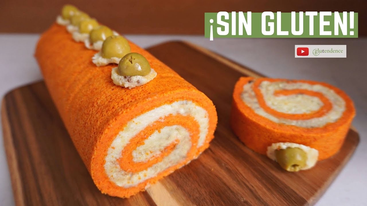 ROLLO DE PIMIENTOS Y BRANDADA de bacalao (SIN GLUTEN) | brazo o pionono salado