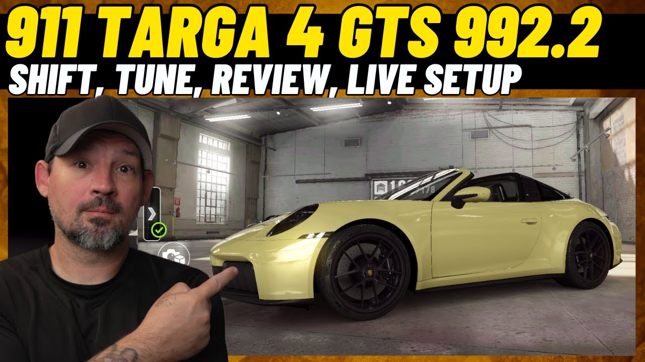 CSR2 Porsche 911 Targa 4 GTS 992.2 shift pattern and tune