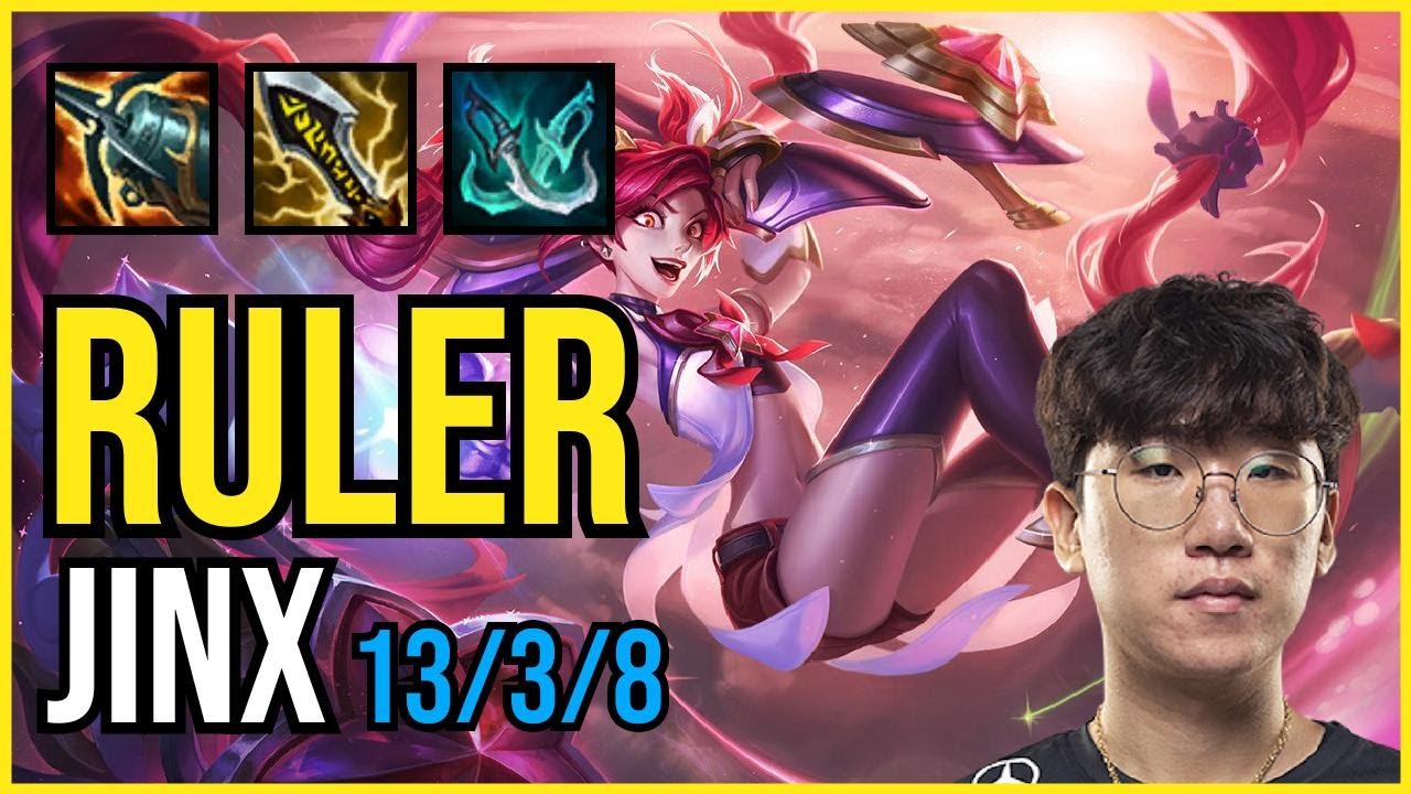 RULER - JINX vs TRISTANA ADC - KR Challenger - Patch 11.5 PENTAKILL
