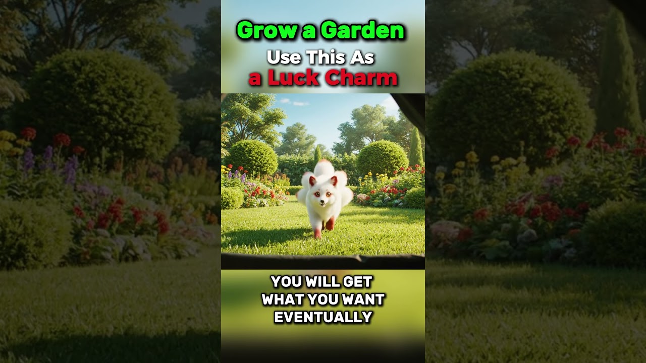 Grow a Garden: A Kitsune Lucky Charm #growagarden #kitsune #aivideo