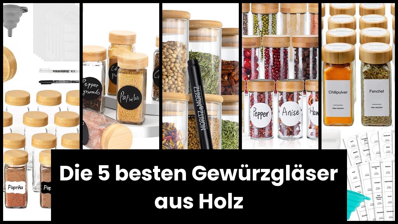 Gewürzgläser holz: Die 5 besten Gewürzgläser aus Holz