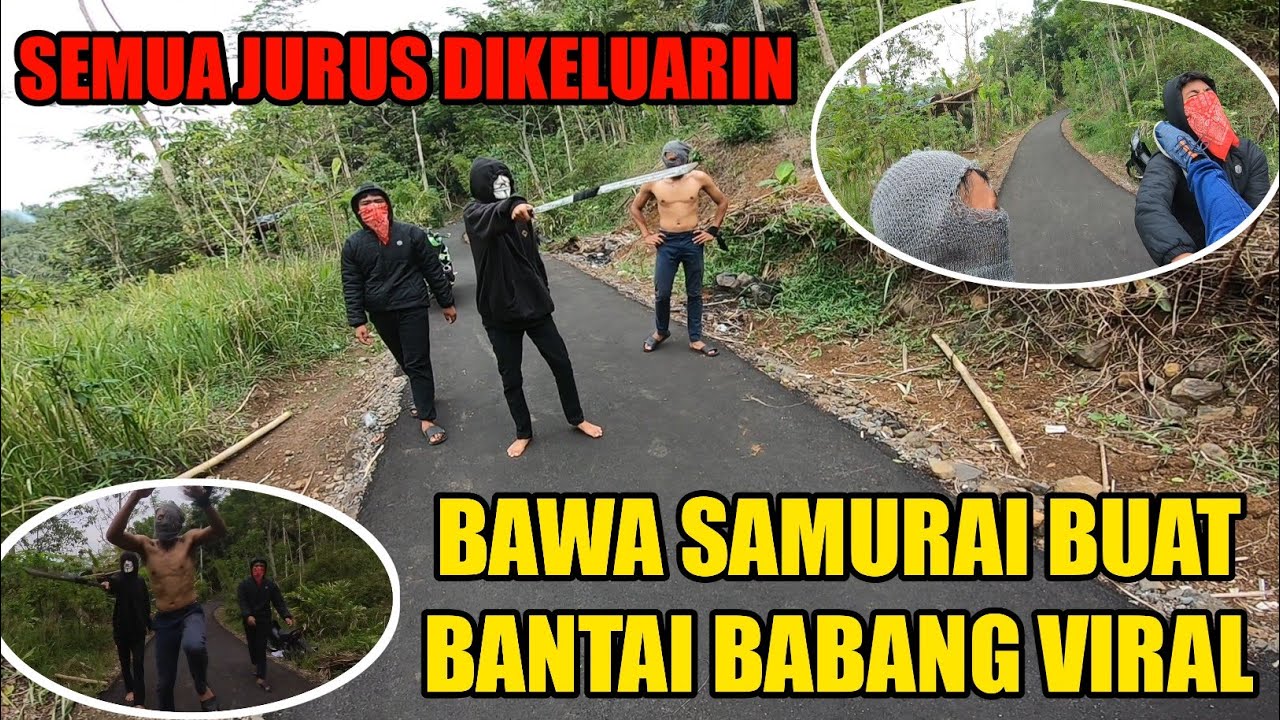PREMAN INI BAWA SAMURAl BUAT NGEBANTAl BABANG VlRAL
