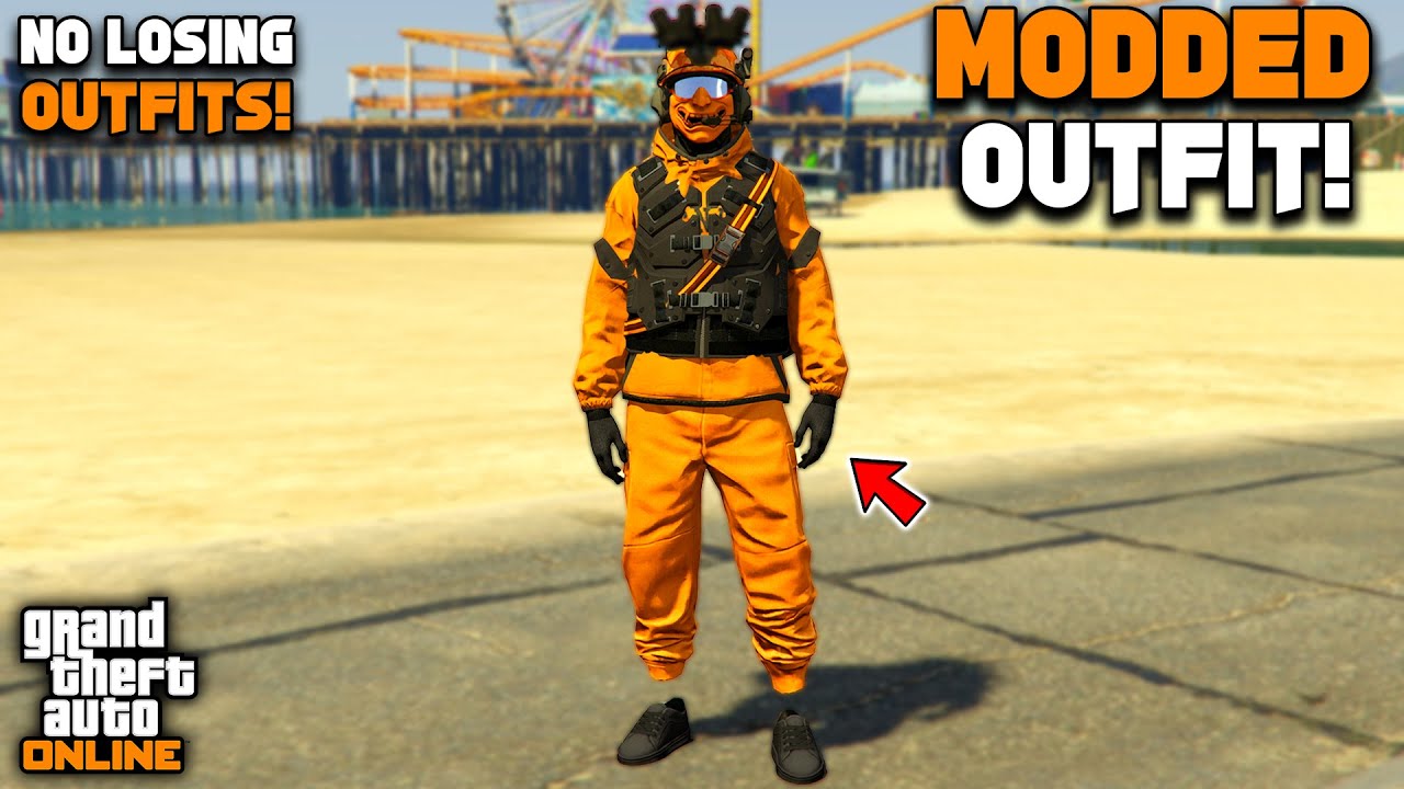 Легкий оранжевый костюм бегунов для GTA 5 Online с модом и глючной броней! (Передача невозможна)