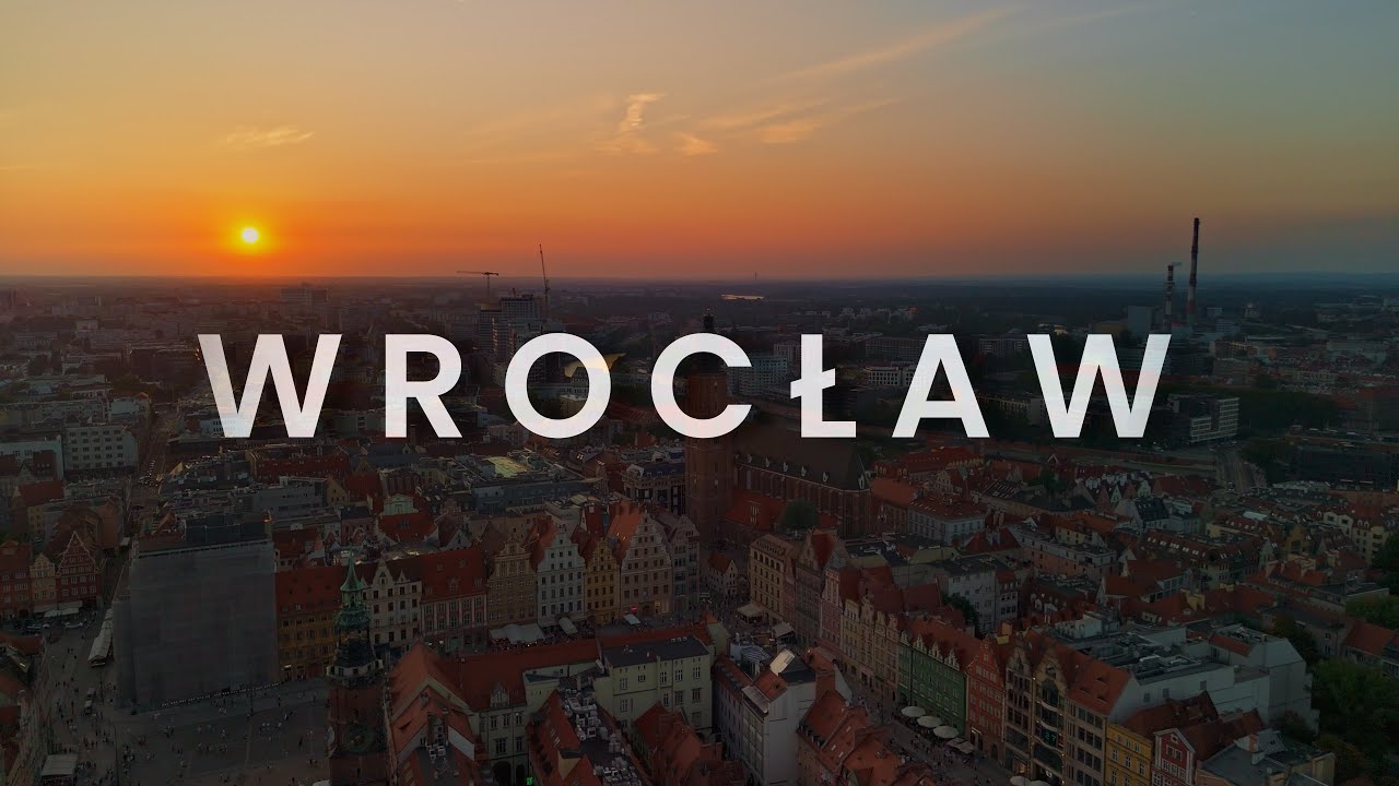 Wrocław z drona | Wroclaw drone footage | Beautiful sunset 4K