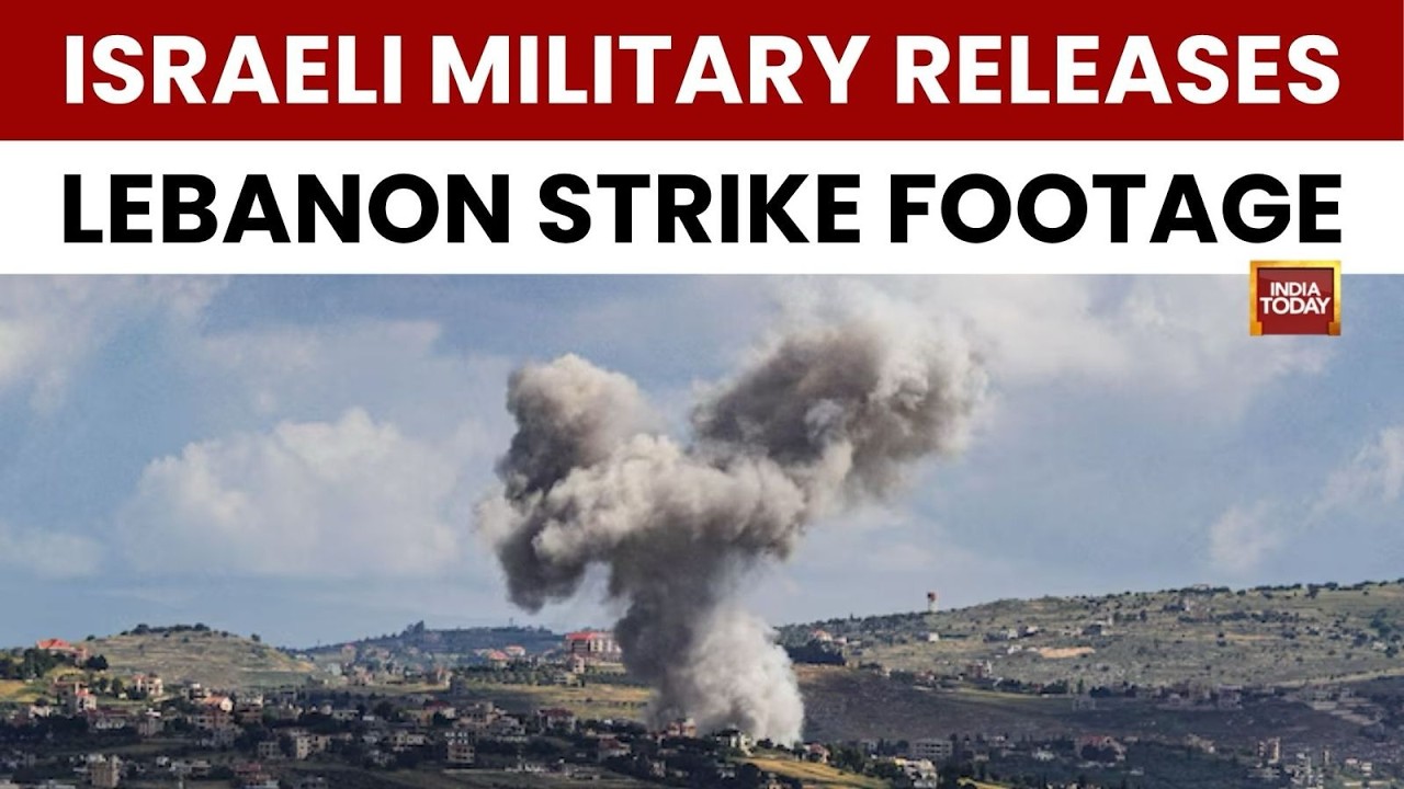 IDF Releases Footage of Strikes on Southern Lebanon