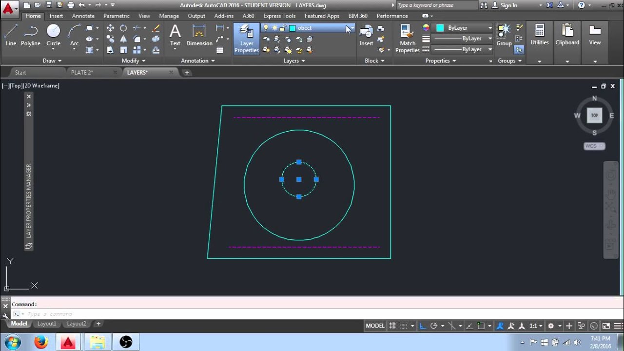 Working with Layers In AutoCAD
