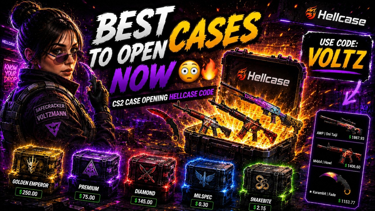 BEST CASES TO OPEN NOW 😳🔥 - CS2 CASE OPENING HELLCASE CODE