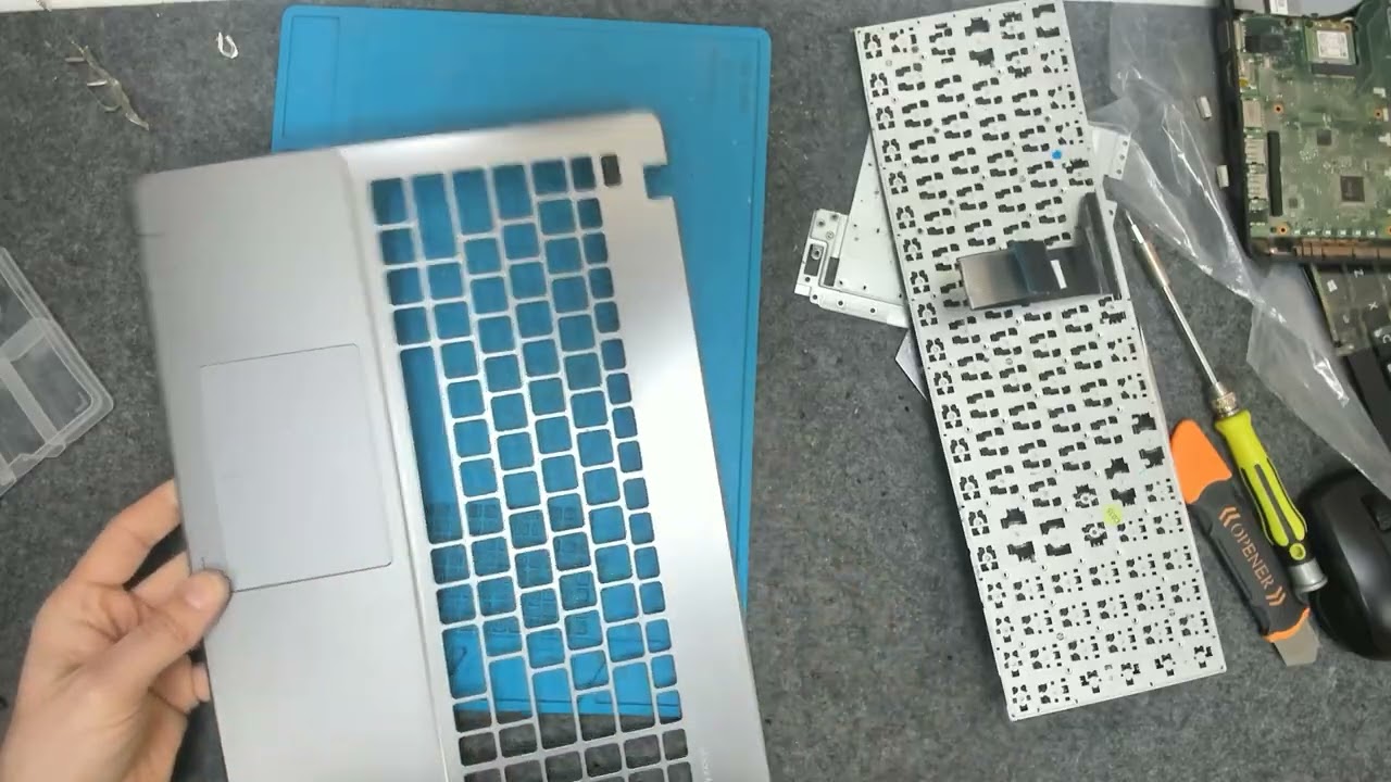 How to replace welded / riveted laptop keyboard