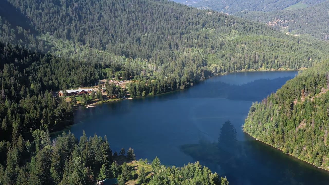 Aerial View for Tyaughton Lake, Tyax Lodge &  Heliskiing