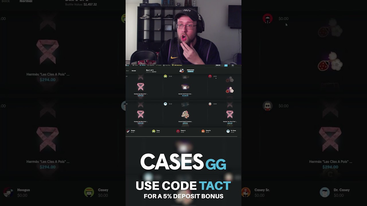 BIG WIN FROM 3V3 BATTLE ON CASES! 