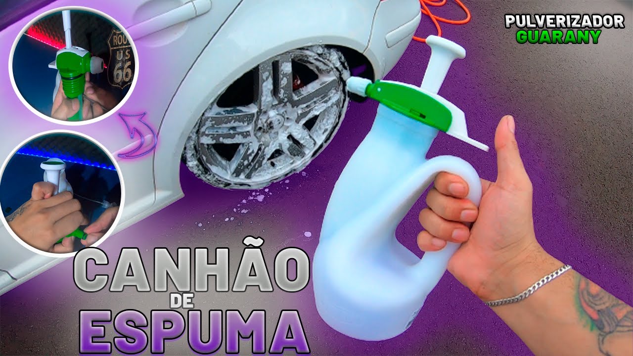 CANHÃO DE ESPUMA COM PULVERIZADOR GUARANY