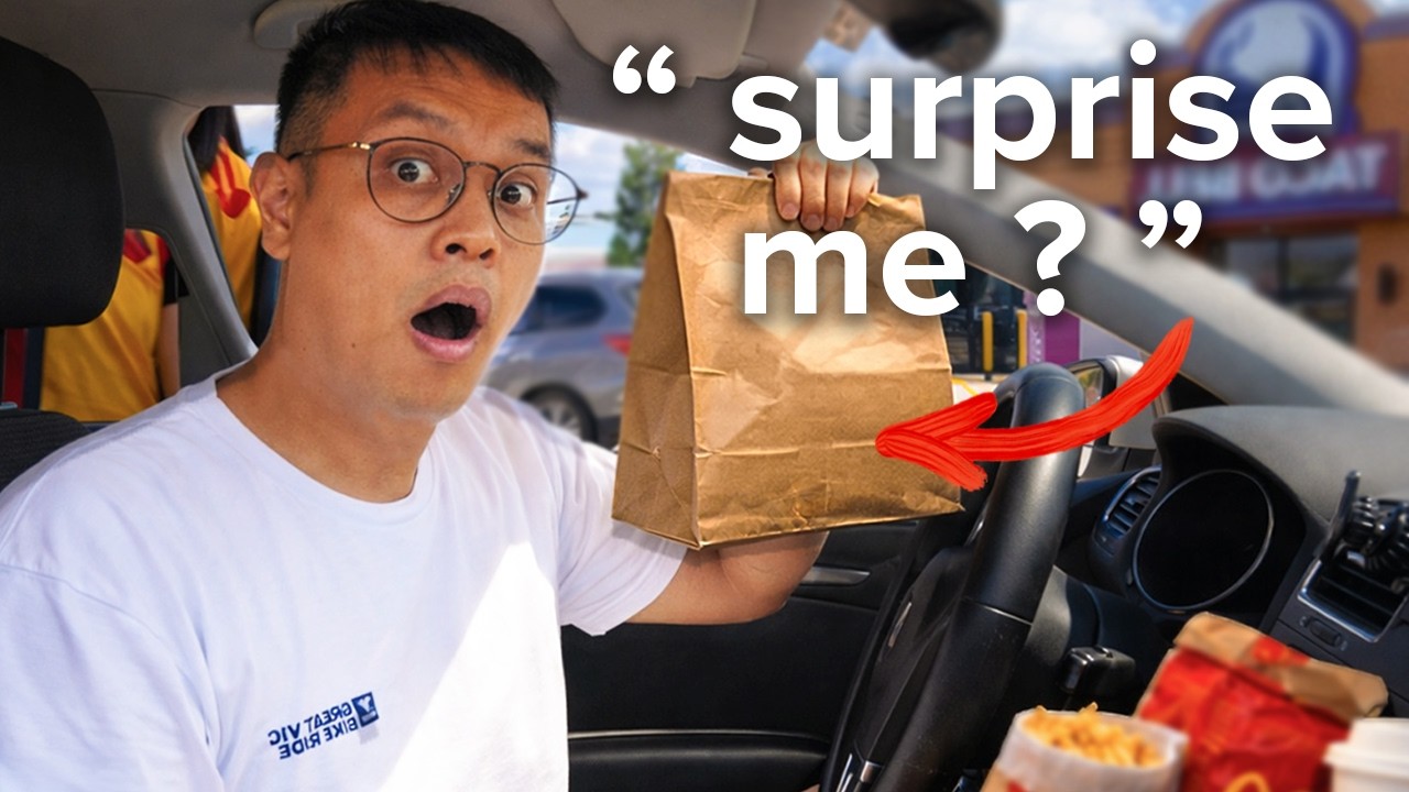 Я позволил работникам фастфуда выбрать мой заказ.