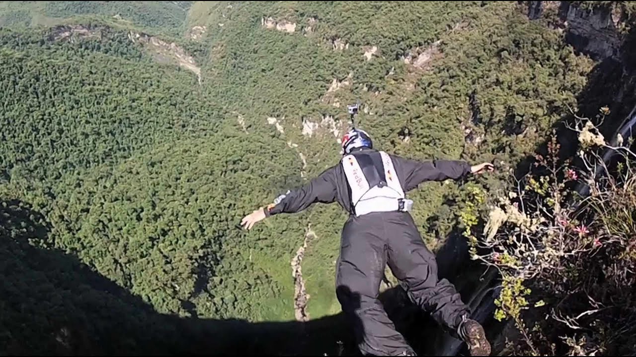 Waterfall BASE Jump in Peru