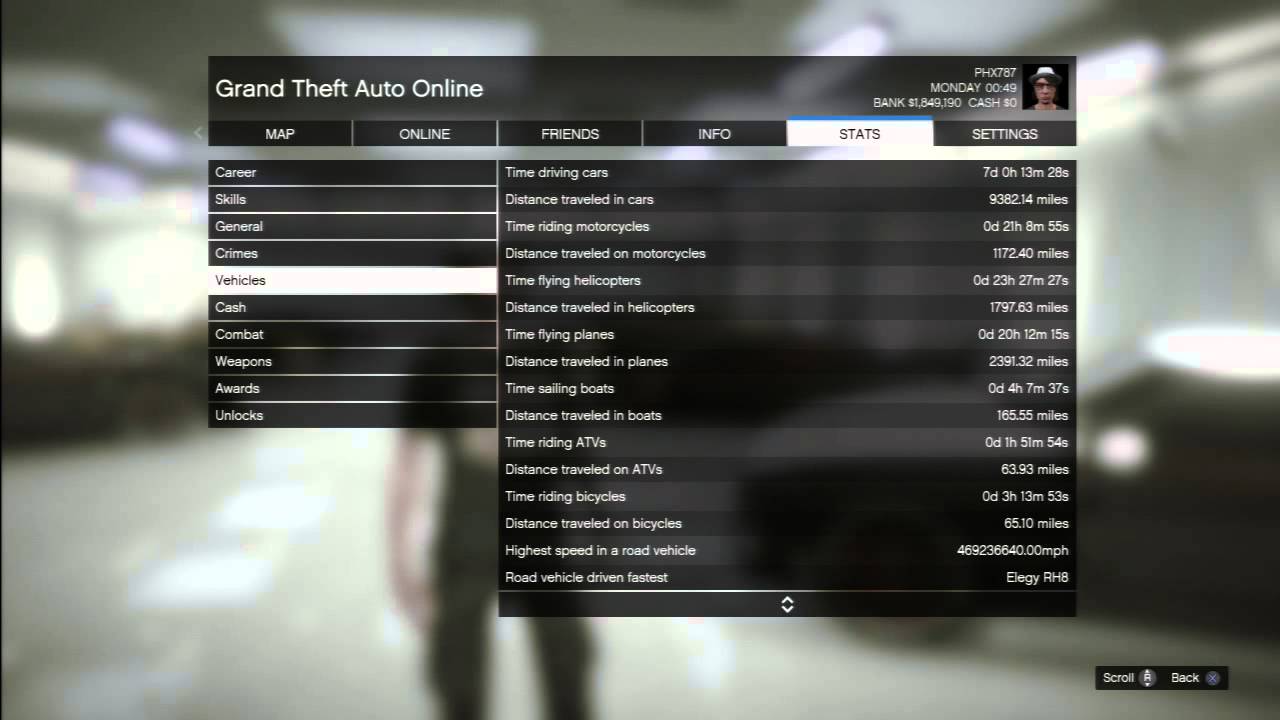 PHX787 GTA Online STATS!!!!