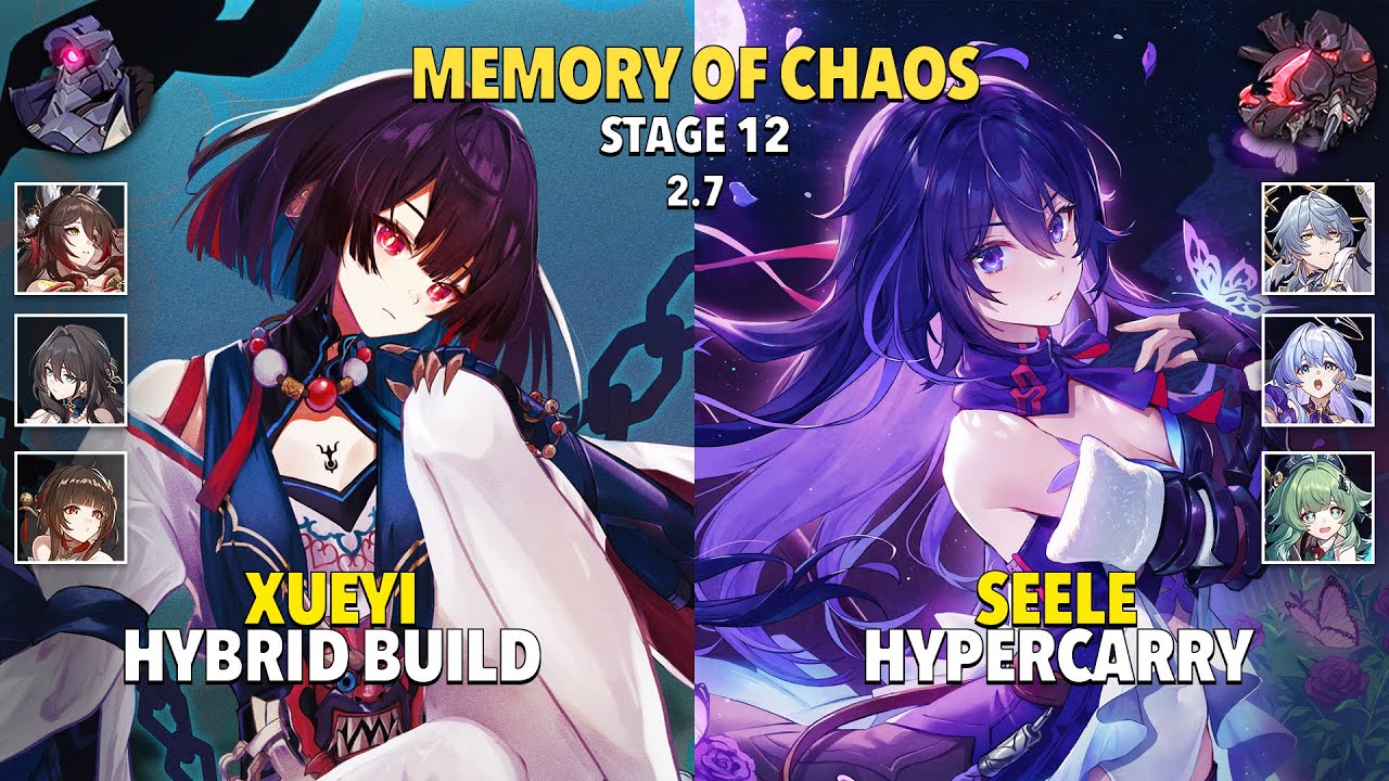 E6 Xueyi Hybrid & E0S1 Seele Hypercarry - Memory Of Chaos 12 - Honkai: Star Rail 2.7