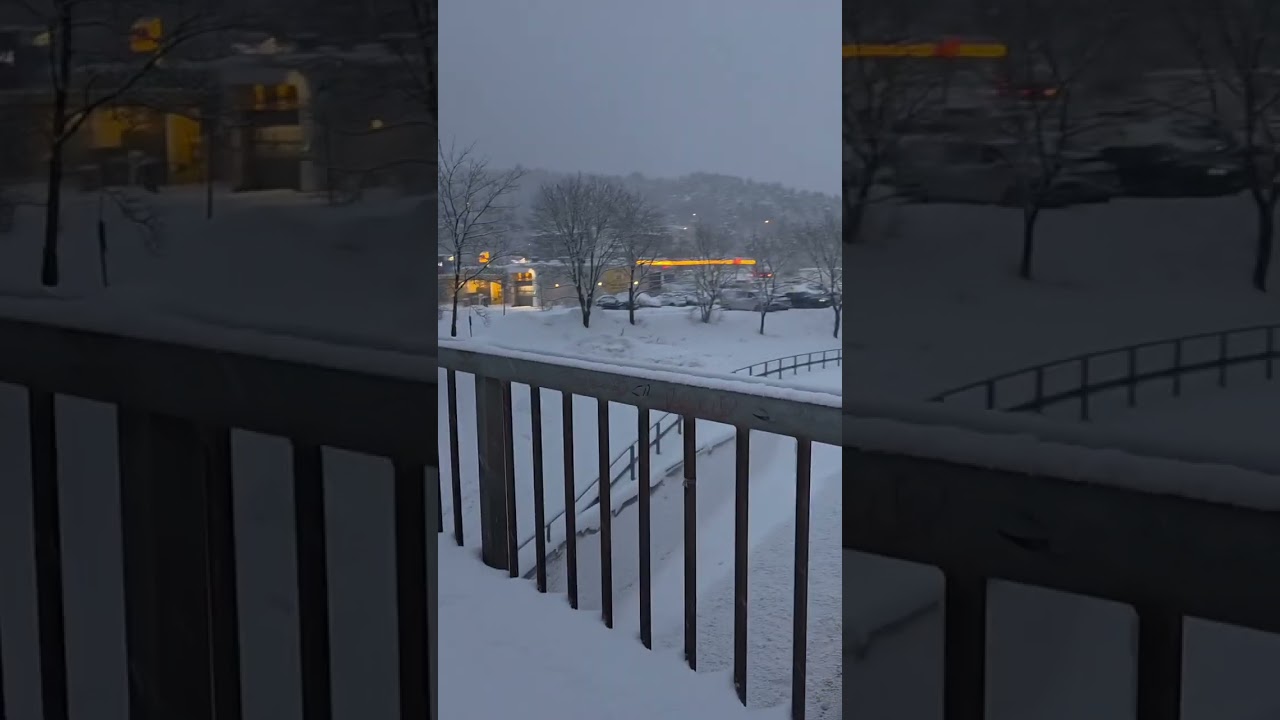 Heavy Snow Morning Walk 7AM ❄️ Winter Streets in Oslo,Snow 4K#travel #winternorway# northern