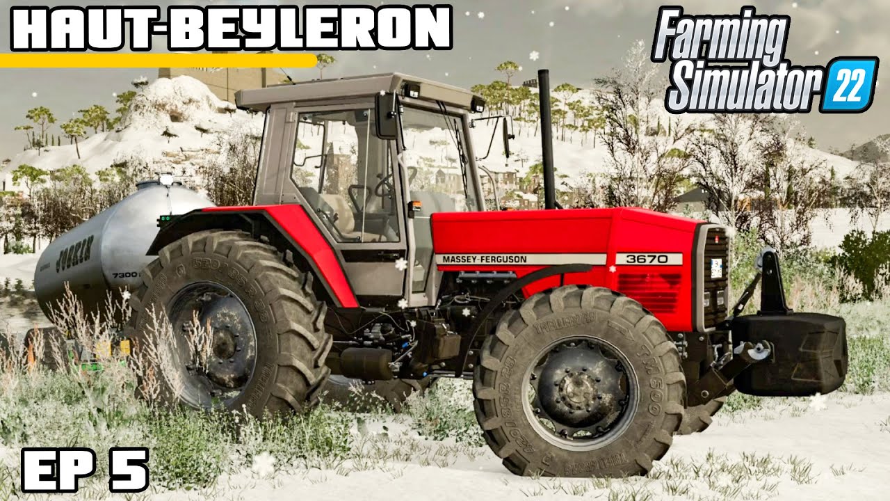 WINTER TIME ON THE FARM | Farming Simulator 22 - Haut-Beyleron | Episode 5