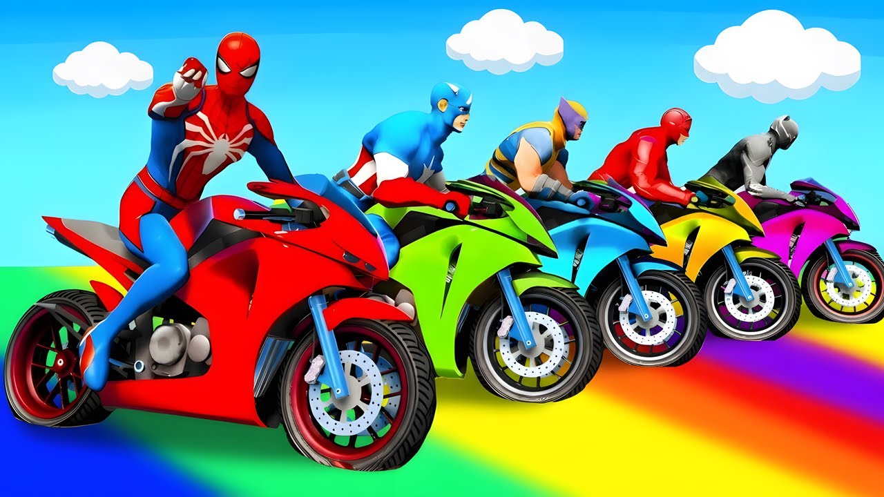 Spider-Man Rescue Batman, Venom on Rainbow Spider Bridge l Epic GTA 5 Superhero Battle with Iron man
