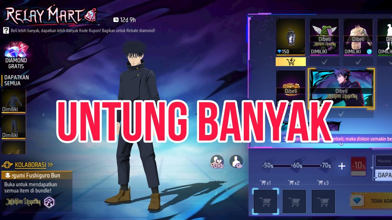 JANGAN SAMPAI KELEWATAN‼️FREE FIRE X JUJUTSU KAISEN