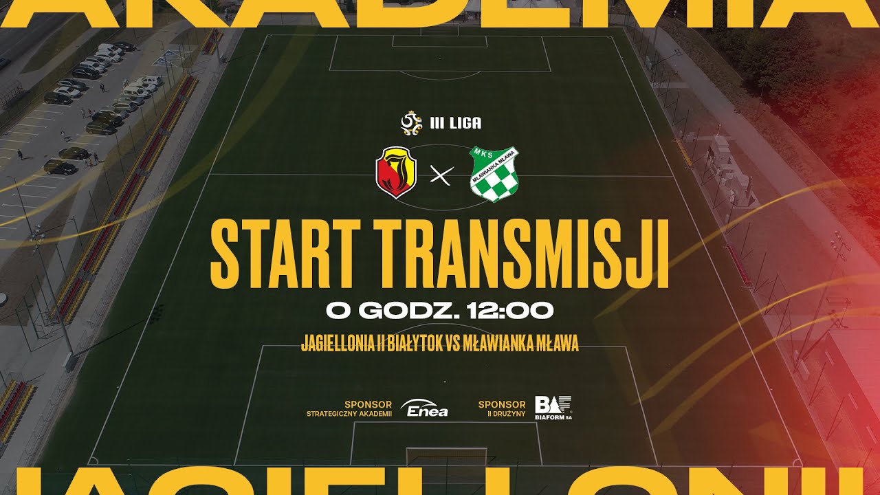 [BETCLIC 3.LIGA LIVE] Jagiellonia II BIałystok - Mławianka Mława