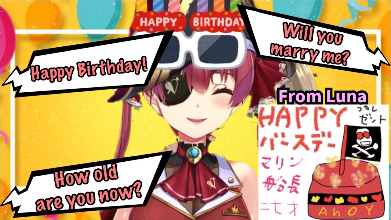 【ENG SUB】Marine is now 〇〇 years old!!