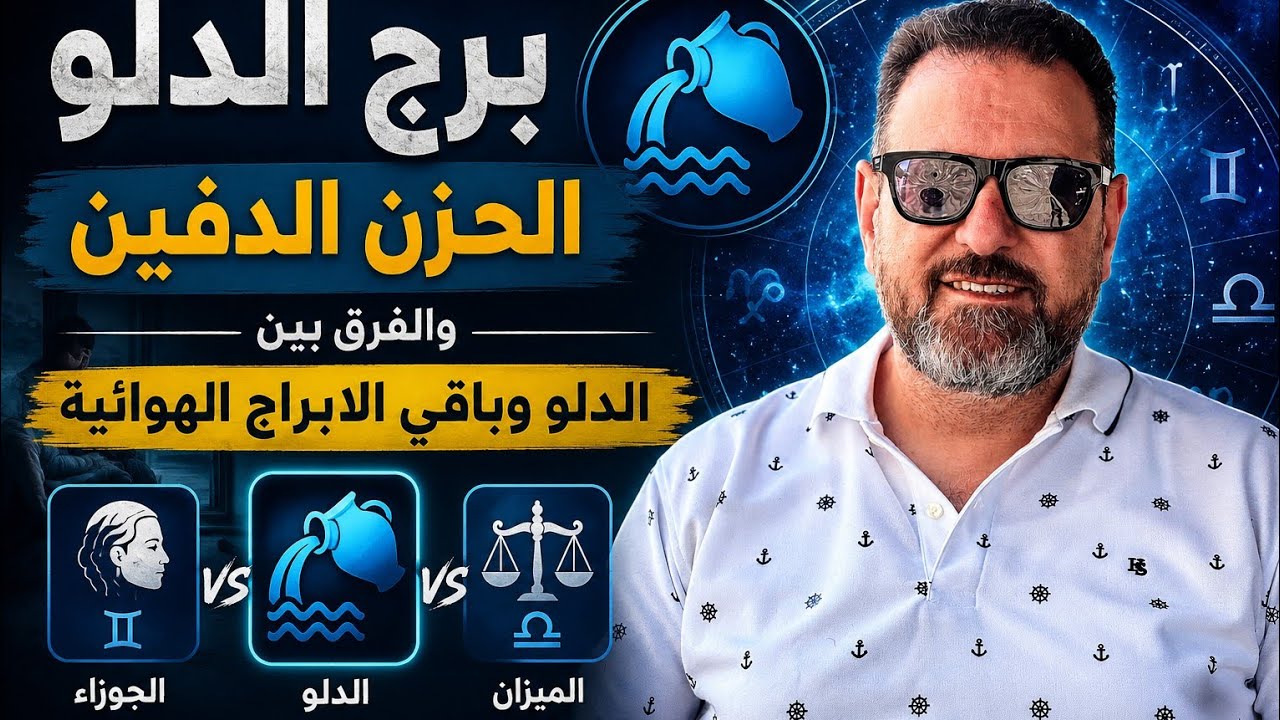 برج الدلو......الحزن الدفين......والفرق بينه وبين باقي الابراج الهوائية الجوزاء والميزان