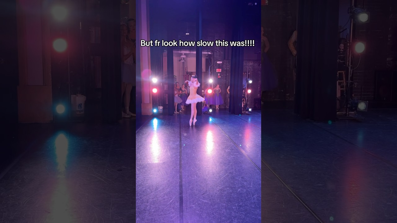 The art of live theater😅good thing this was a tech rehearsal!! #ballet #nutcracker #ballerina