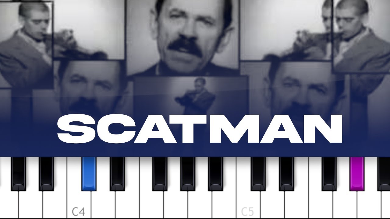 Scatman John - Scatman (ski-ba-bop-ba-dop-bop) (piano tutorial)