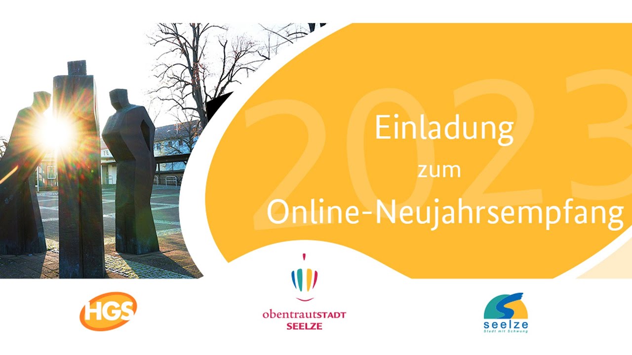 Online Neujahrsempfang 2023 der Stadt Seelze und der HGS Livestream 15.01.2023