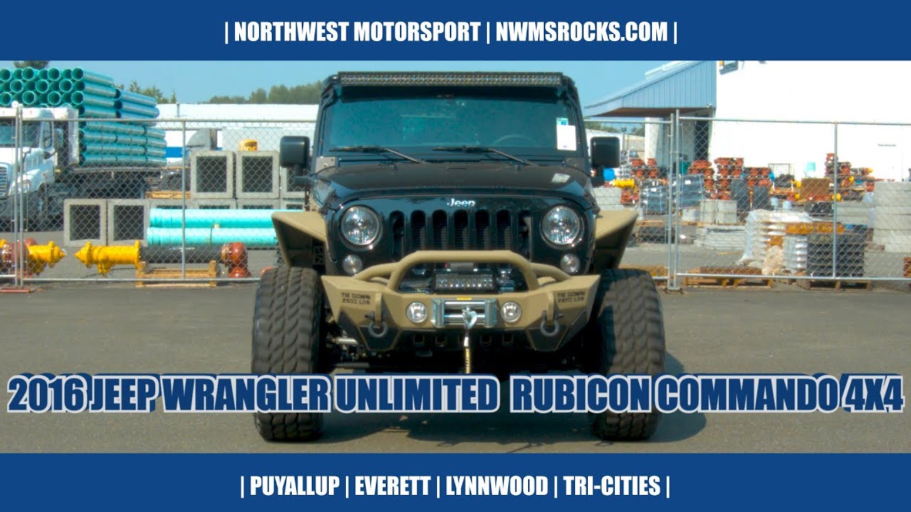 2016 Jeep Wrangler Unlimited Rubicon Commando 4x4