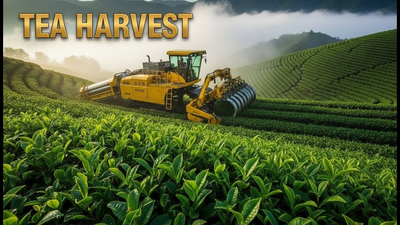 EXTREME Tea Harvest GIANT Mountain Harvesters & High-Tech Fermentation Factory | Harvest Motion