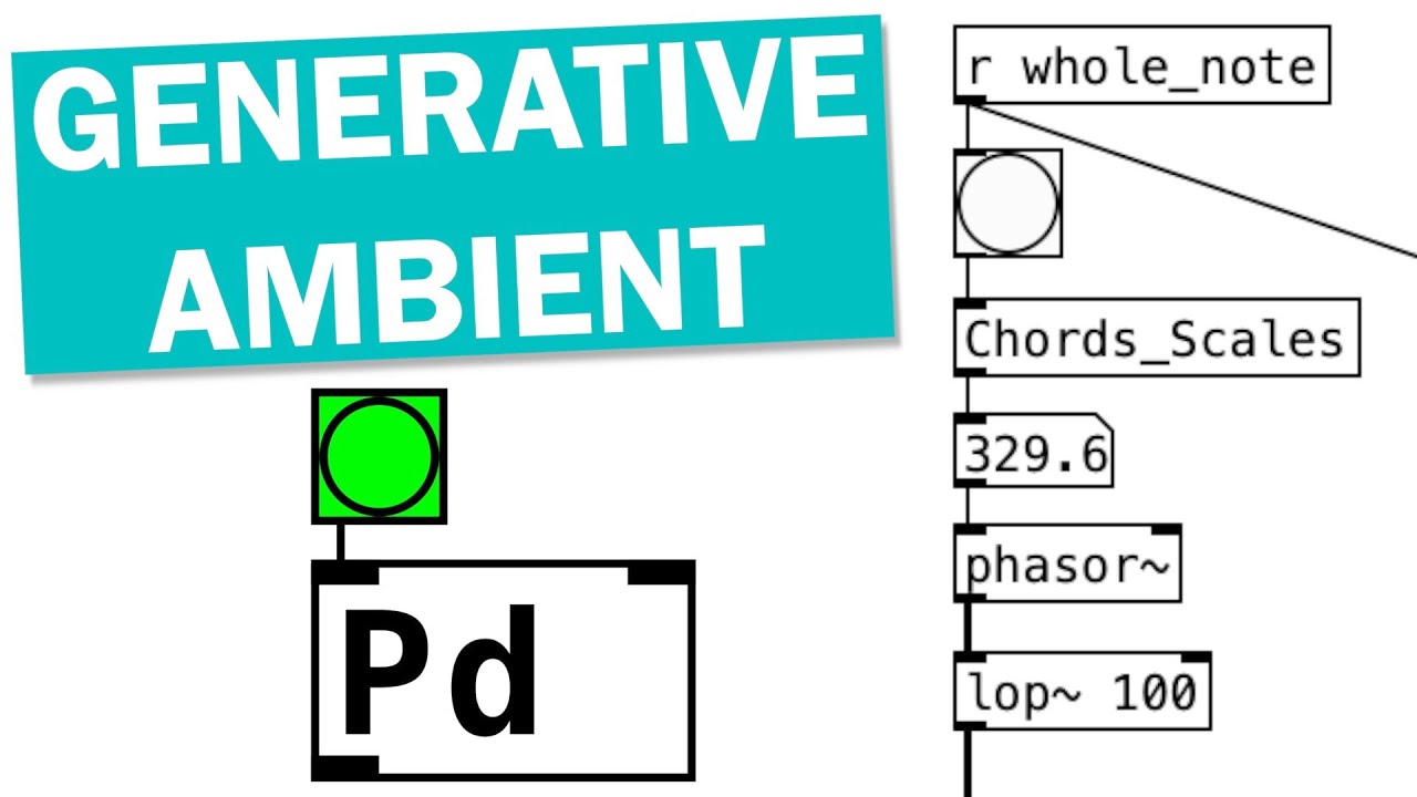How to Create Generative Ambient Music in Pure Data!