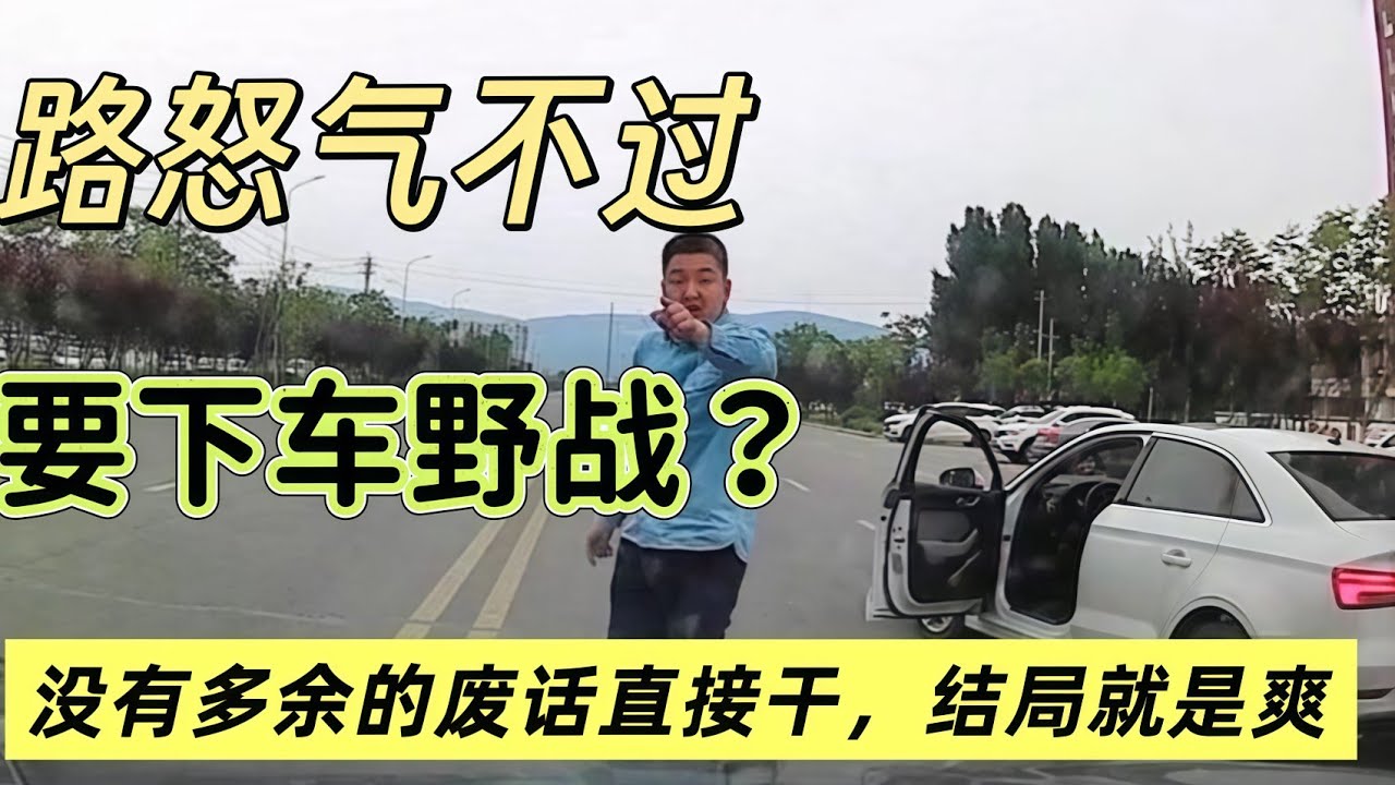 當路怒遇上路霸，就只剩下硬碰硬，結局簡直太爽了😄