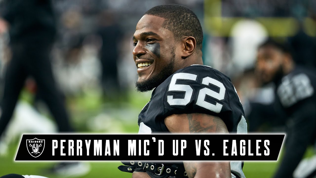 Denzel Perryman Mic'd Up vs. Eagles: 'You Gotta Love This S--t!' | Week 7 | Raiders | NFL