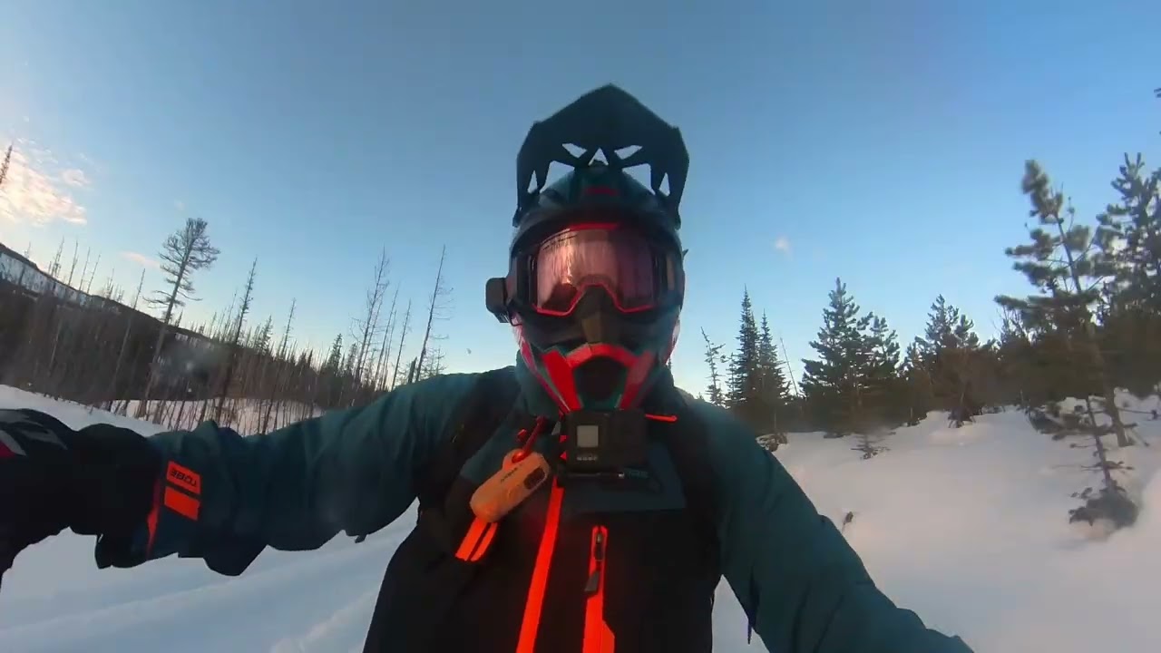 YZ450 Snowbike Crash