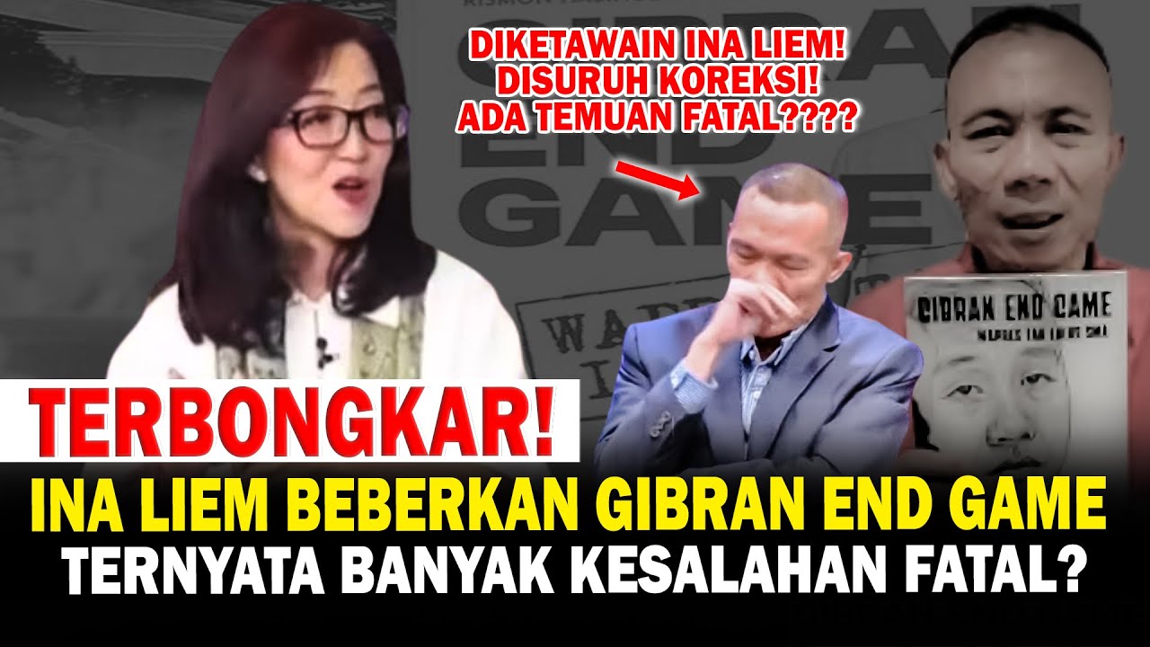 Terbongkar! Rismon Berbohong? Ina Liem Beberkan Buku Gibran End Game, Ternyata Banyak Salah Fatal?