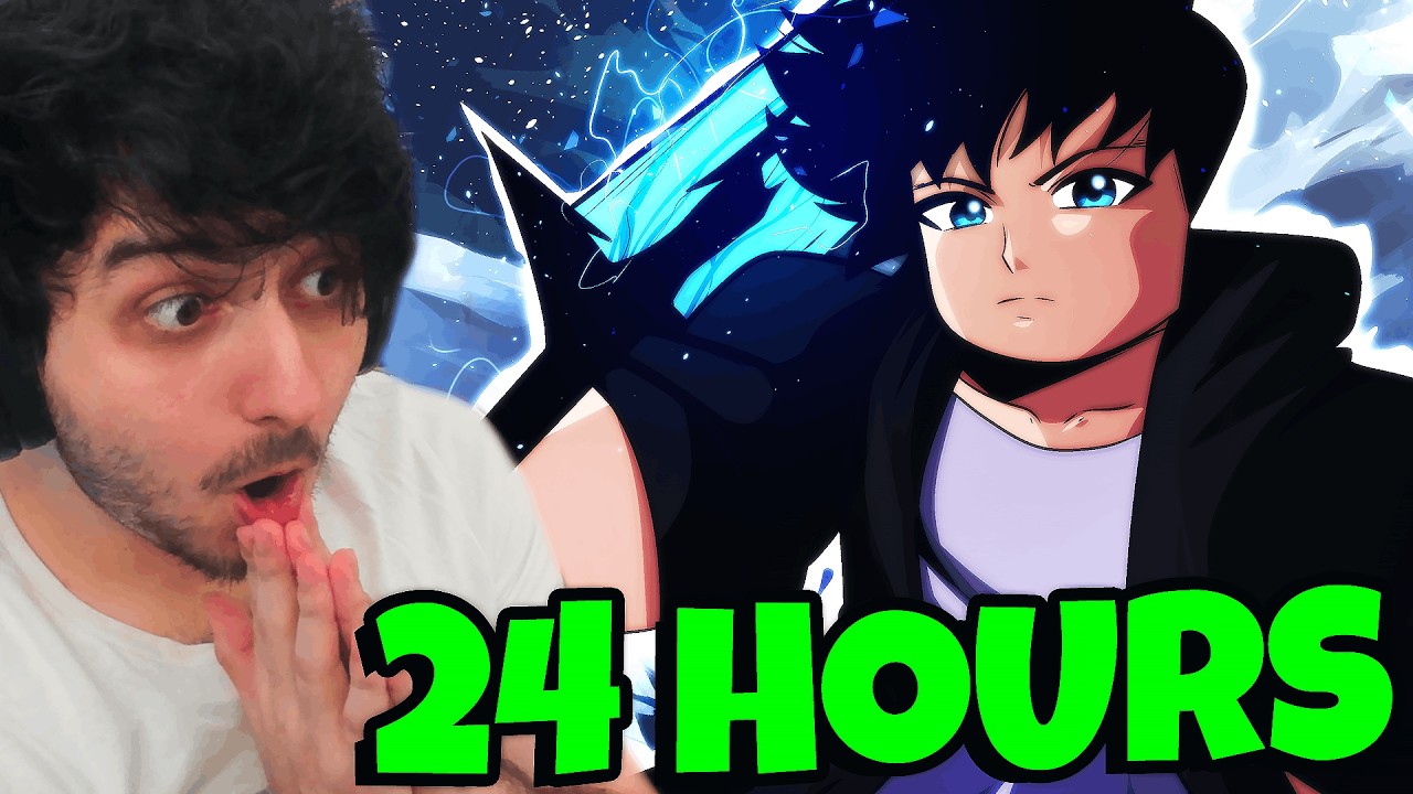 I Spent 24 HOURS Solo Leveling in Roblox Solo Hunters!