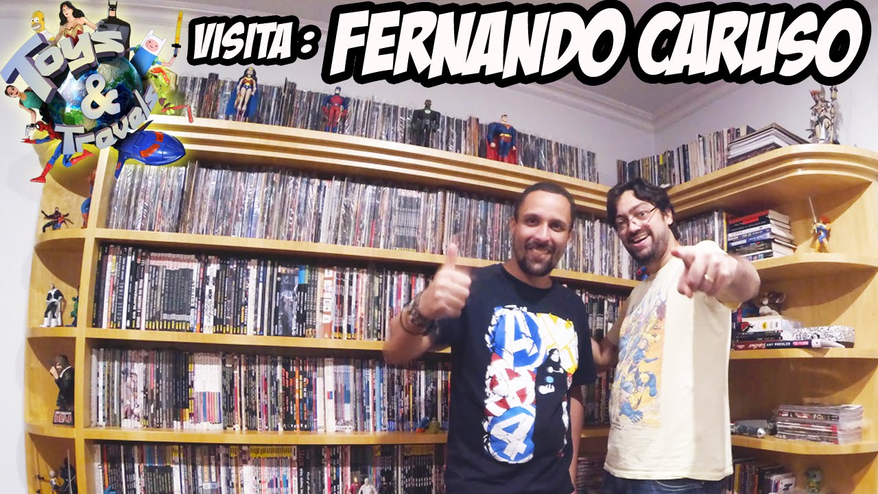 Toys e Travels Visita Fernando Caruso: conheça a coleção de quadrinhos do comediante mais nerd da TV