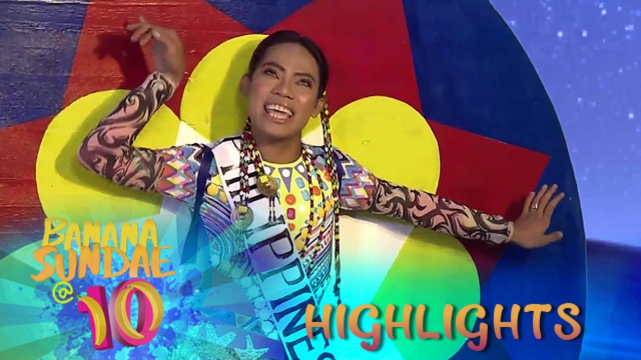 Banana Sundae: Elsa Droga impersonates Miss Universe 2019 Catriona on Banana Sundae